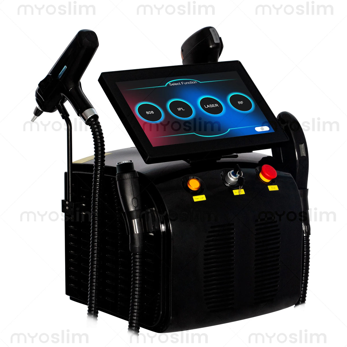 Máquina de Depilación Láser de Diodo 4 en 1 808 Alexandrite 5000W, IPL de Picosegundos, Radiofrecuencia, Reafirmación de la Piel, Eliminación de Tatuajes, Rejuvenecimiento Facial con Fotones