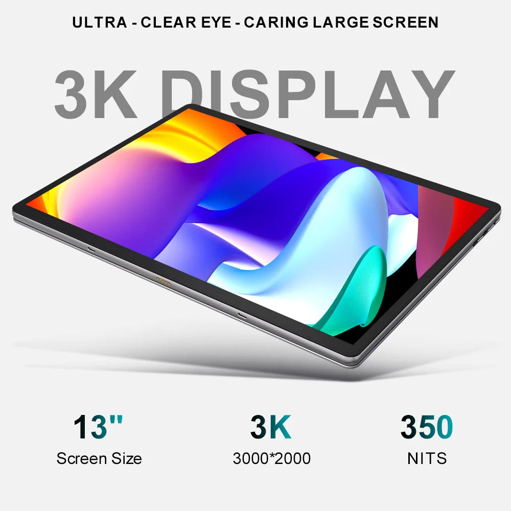Ninkear S13 Neo 2-in-1 Tablet Pc 13" 3K 3000X2000 Ips Intel N150 12Gb Lpddr5 512Gb Ssd Windows 11 Laptop with Magnetic Keyboard Stylus 6000Mah