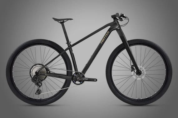 Horquilla rígida de fibra de carbono para bicicleta TWITTER, eje pasante BOOST, freno de disco, 148 mm, MTB 12S/13S/24S, bicicleta de montaña de fibra de carbono de 27.5/29er
