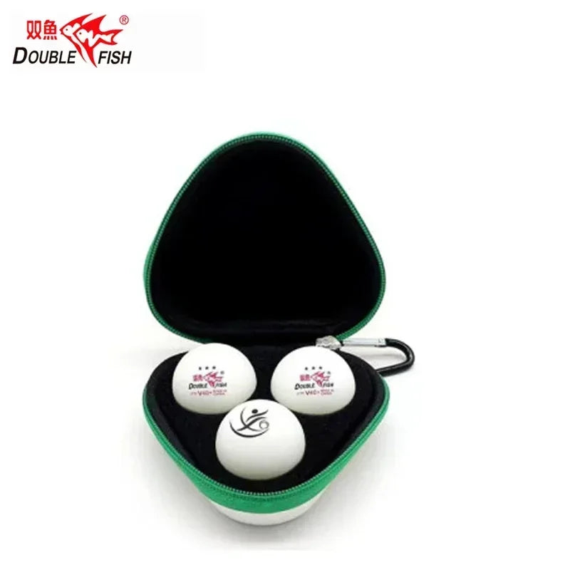 Pelotas de ping pong Double Fish, 3 estrellas, V40+, oficiales, 3 estrellas, edición limitada, Durban World, 2021