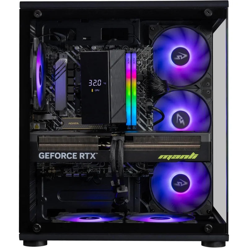Pack Gaming – TTX-ECO BLACK - RTX 5060Ti 16GB || i5-14400F || H610 + WiFi-Bluetooth || 32GB DDR5 || 1TB M.2