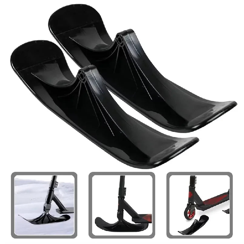 2 Piezas de Trineo para Scooter, Trineo Cálido, Trineo para Bicicleta de Equilibrio, Trineo de Nieve