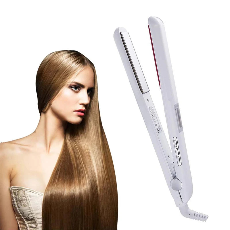 Plancha de Pelo Profesional con Infrarrojos y Ultrasonidos para el Cuidado del Cabello, Repara el Cabello Dañado, Seco y Encrespado, Herramienta de Peinado
