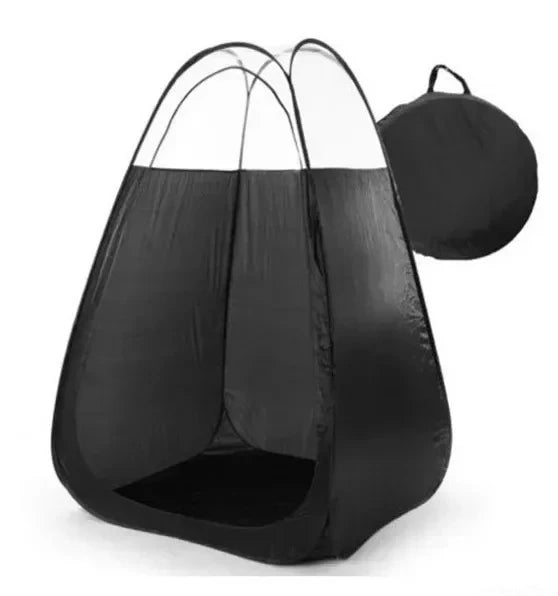 Cabina Portátil Plegable para Bronceado con Spray, Tienda de Campaña Impermeable para Ducha Exterior, Refugio para Bronceado sin Sol, Vestidor para Camping