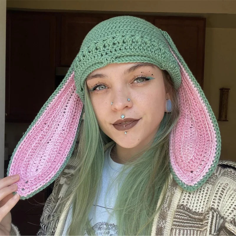 Gorro de orejas de animales de dibujos animados para niñas, máscara a prueba de viento, gorro de Snowboard cálido de invierno, Cosplay de Halloween