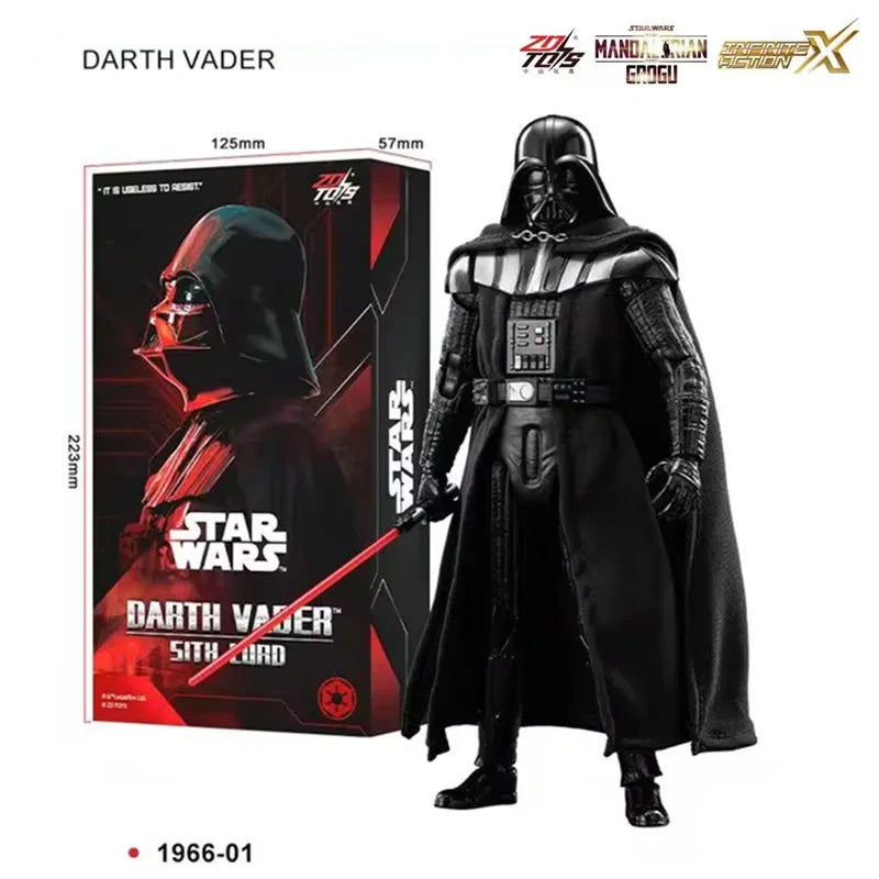 Figura de acción modelo ZD Toy 1/10 Star Wars Yoda R2D2 Darth Vader Stormtrooper Mandalorian Din Djarin Grogu Luke Skywalker