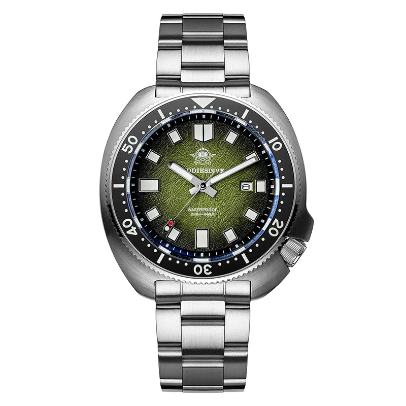 Reloj de hombre ADDIESDIVE, nuevo, de lujo, con cristal de zafiro, bisel de cerámica, revestimiento antirreflejo, resistente al agua 200 m, luminoso, reloj de pulsera de cuarzo para buceo AD2511
