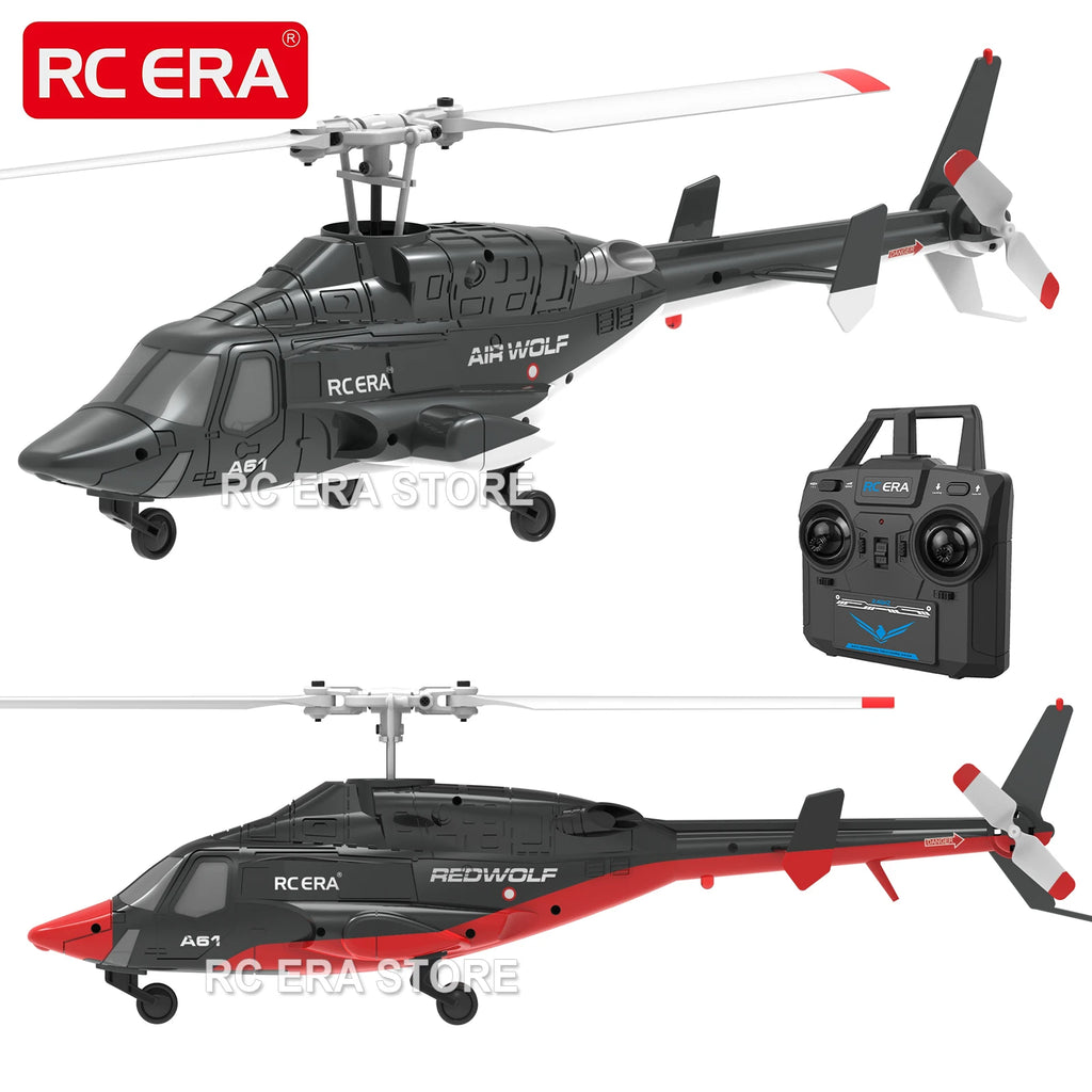 RC ERA A61 Mini Airwolf 4CH RC helicóptero 2,4G 6-Aixs giroscopio estabilizado mantenimiento de altitud Helicóptero de Control remoto juguetes para chico adulto