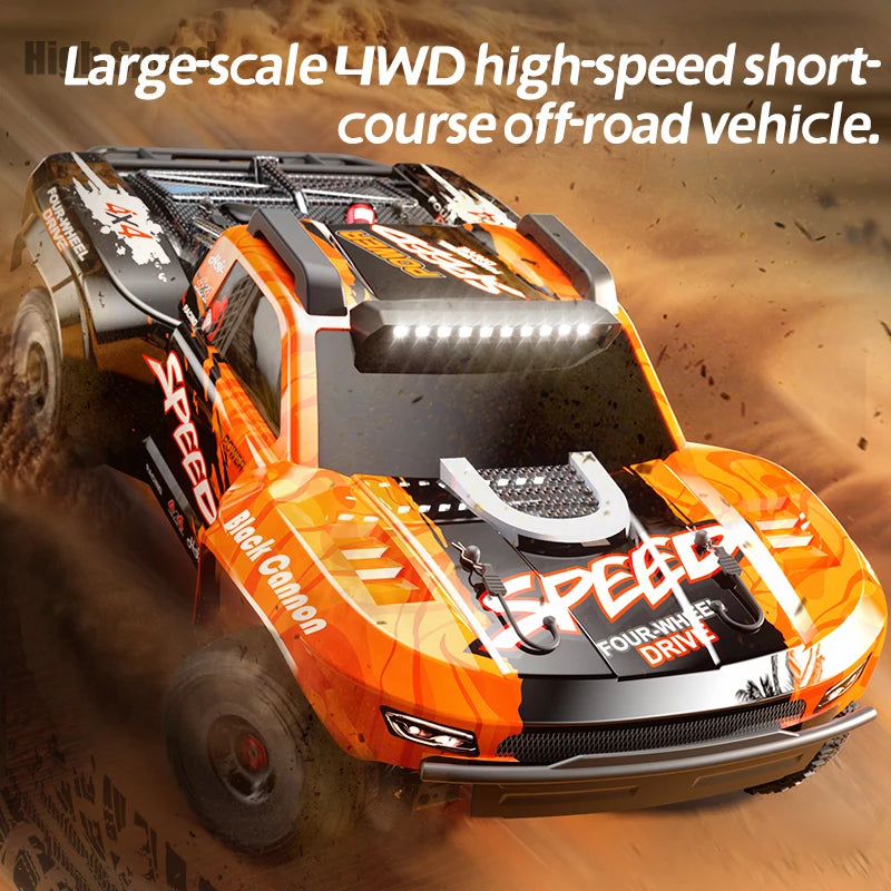 Coche RC 4WD sin Escobillas a Escala 1:8, 100 KM/H, Coche de Carreras de Alta Velocidad con Tracción en las Cuatro Ruedas, Vehículo Todoterreno, Juguete de Control Remoto