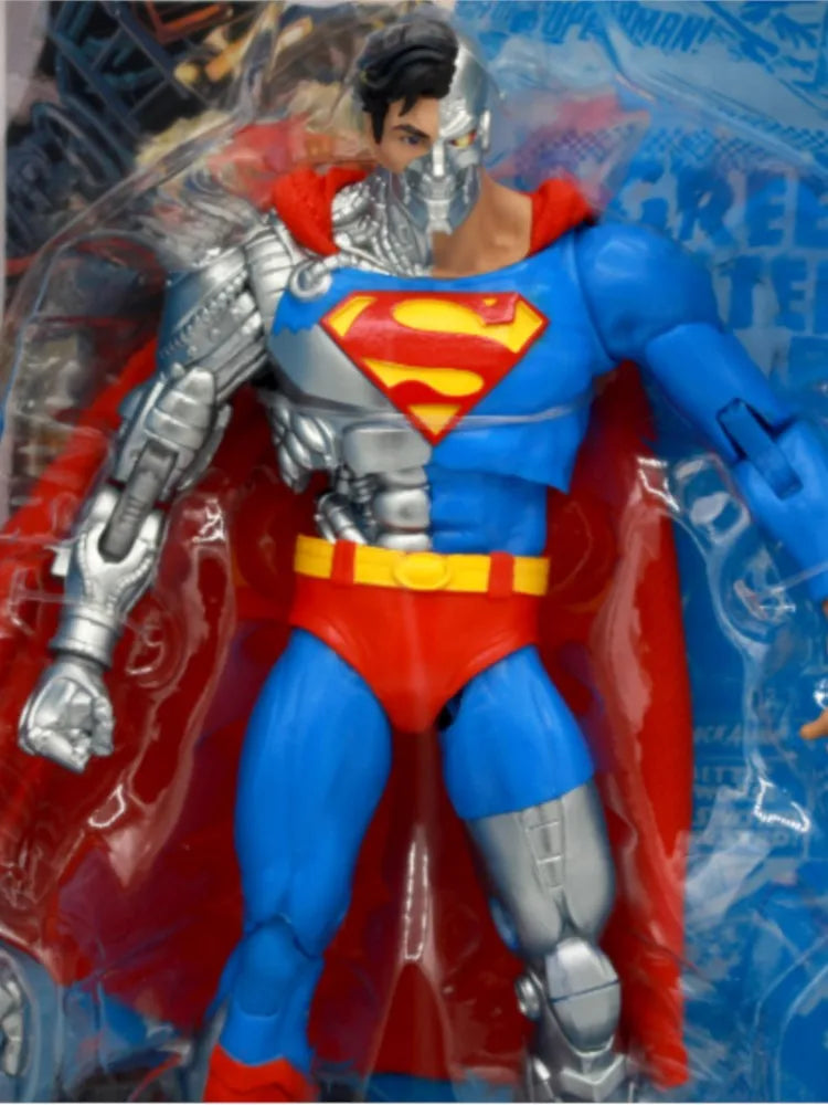 2 Figuras de acción articuladas de Cyborg Superman de 17 cm