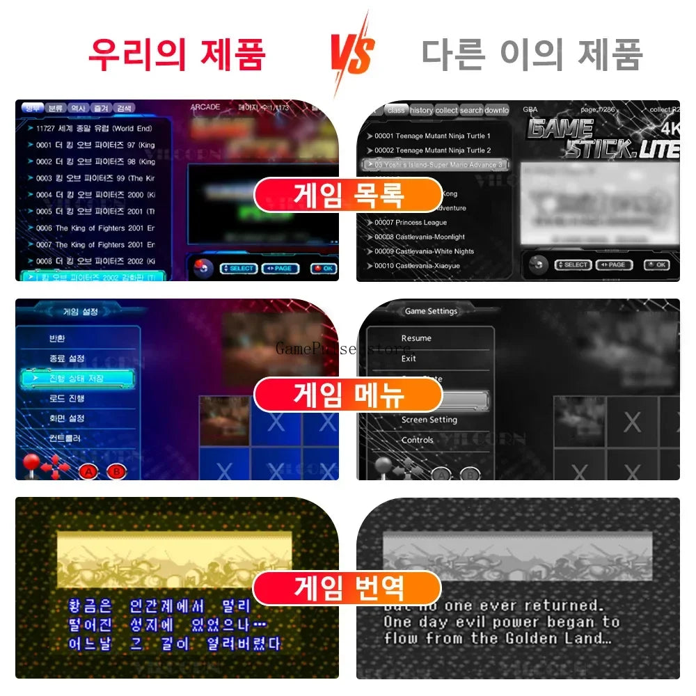 2026 Retro Video Game Console M8 4K Game Stick 64G 11000 Games For Mame SFC Gba Arcade Game Machine with Korean Games Gift