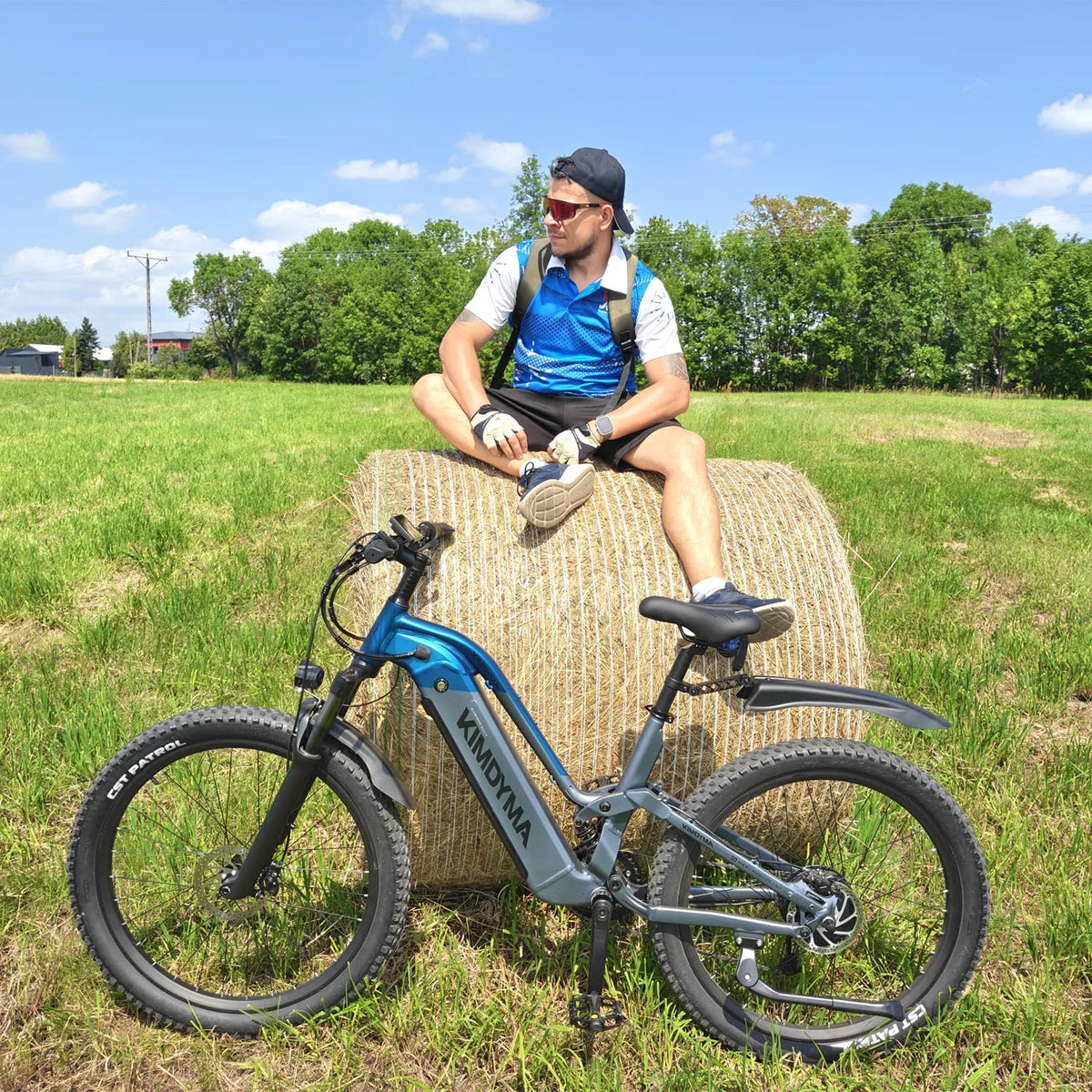 Bicicleta eléctrica KIMDYMA K02, motor de 250W, velocidad máxima de 25 km/h, batería de litio de 48V 20Ah, autonomía de 150 km, frenos de disco hidráulicos, sistema de transmisión de 9 velocidades, ruedas de 27.5 pulgadas, bicicleta de montaña eléctrica