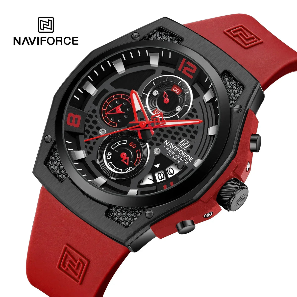 Reloj deportivo de moda NAVIFORCE, cronógrafo clásico, reloj militar de marca superior para hombre, cuarzo con fecha automática, reloj masculino resistente al agua