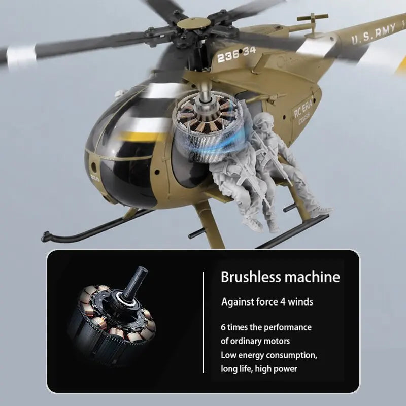 Helicóptero RC Era C189S, escala 1:28, simulación de dron de una sola hélice sin escobillas, posicionamiento por flujo óptico, modelo de aeronave.