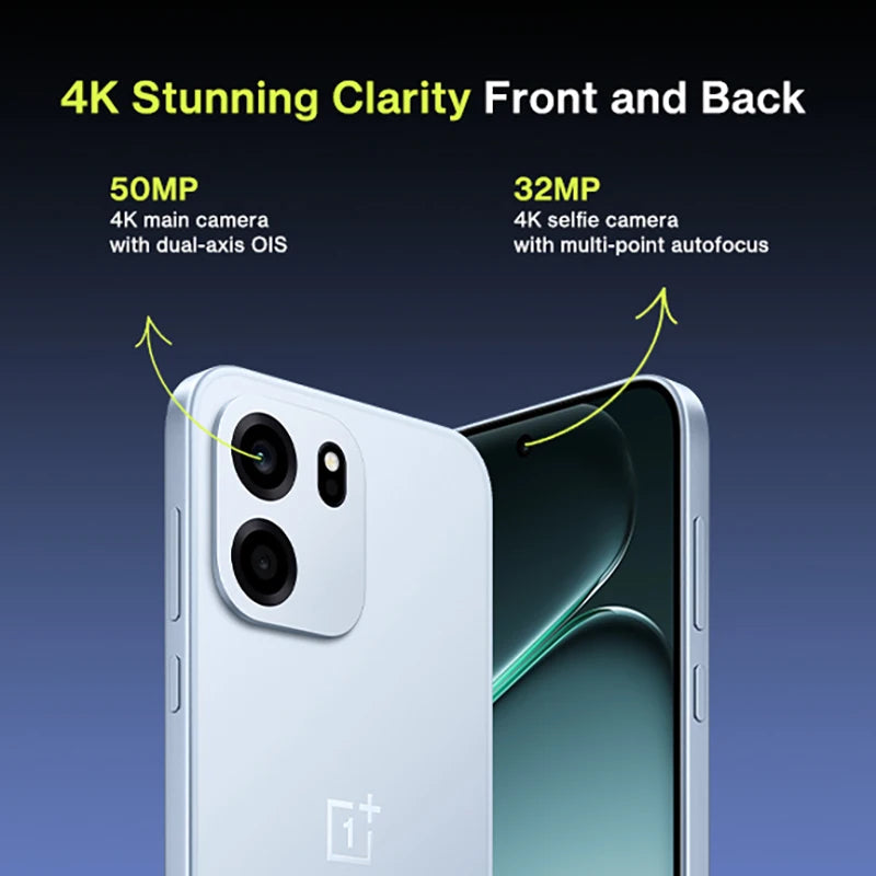 Versión global OnePlus Nord CE 6 5G 8+256GB Smartphone 7500mAh 80W rendimiento serie Snapdragon 7 144Hz cámara de 50MP teléfono inteligente OxygenOS 16 IP69 teléfonos móviles
