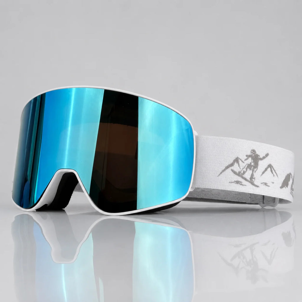 Gafas de Esquí de Doble Capa Antivaho UV400, Gafas de Snowboard, Gafas de Moto de Nieve, Lentes para Deportes al Aire Libre, Esquí