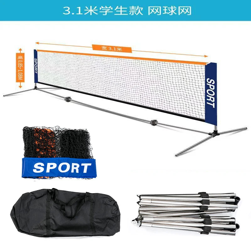 Estante portátil de Pickleball de red de Pickleball con marco de metal de Amazon de 10 pies, cubierta de estante de tenis