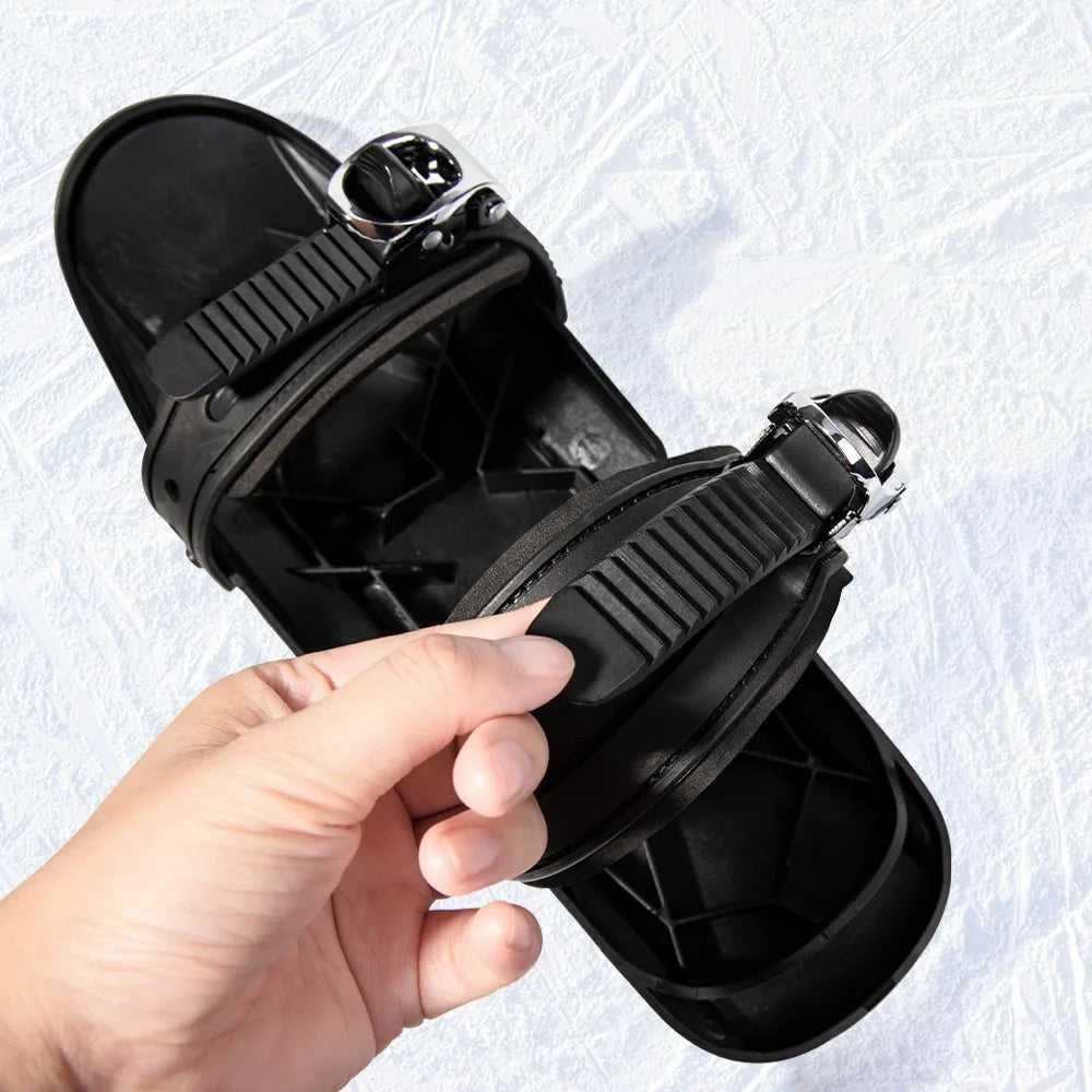 Mini patines de esquí cortos, botas de esquís, zapatos cortos ajustables para adultos, palas de nieve portátiles para deportes al aire libre en invierno, tabla de nieve