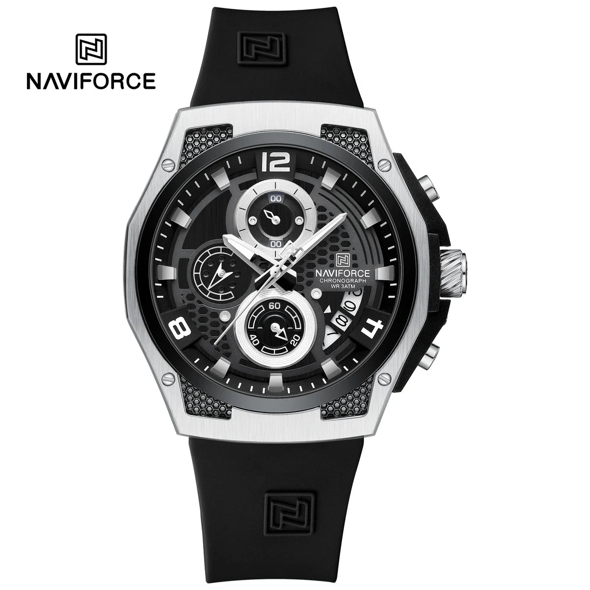 Reloj NAVIFORCE de lujo para hombre, cronógrafo deportivo, reloj de pulsera militar, reloj de cuarzo original para hombre, resistente al agua