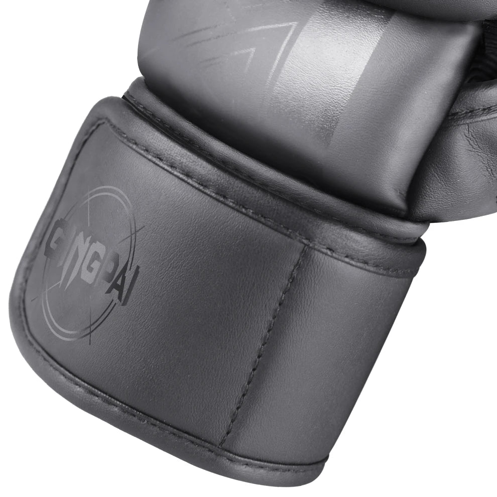 Guantes de boxeo, guantes de combate para hombres y mujeres, entrenamiento profesional MMA, guantes de boxeo de lucha de medio dedo, lucha libre Sanda
