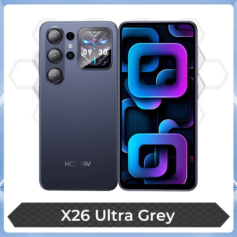 Smartphone HOTWAV X26 Ultra 6,75'' 120Hz 5160mAh 18W Android 16 con segunda pantalla, 6GB 128GB, teléfono móvil WiFi 6