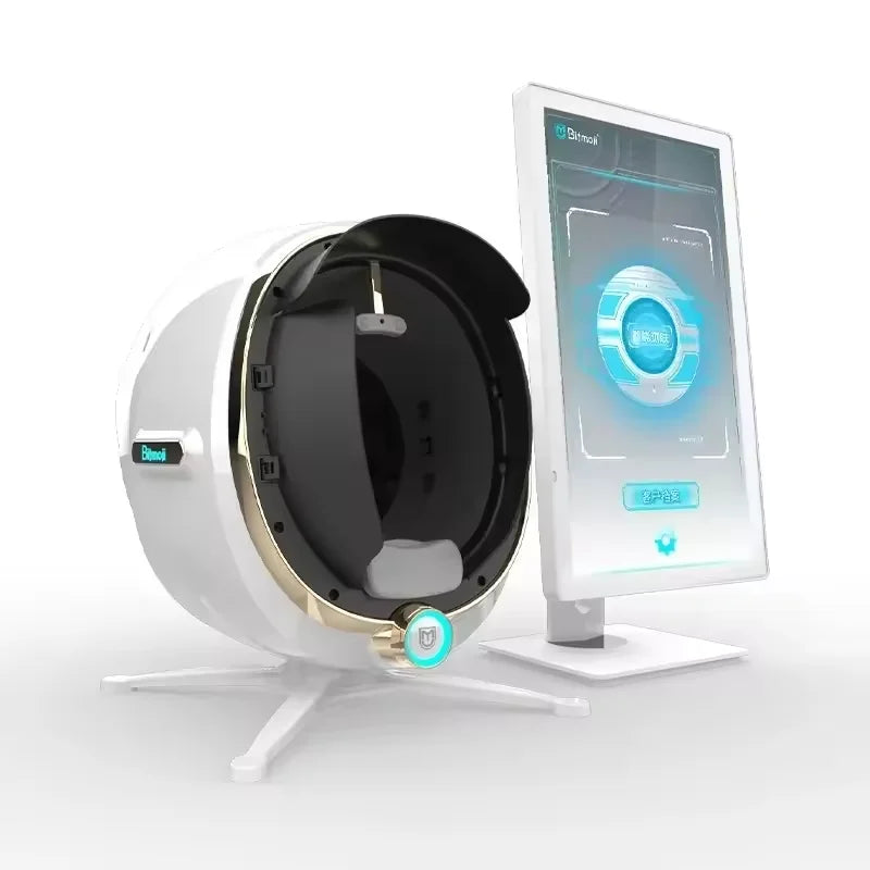 Máquina Multifuncional de Análisis de Piel 3D, Escáner Facial Profesional para Análisis de Arrugas, Acné, Pigmentación e Hidratación para Belleza