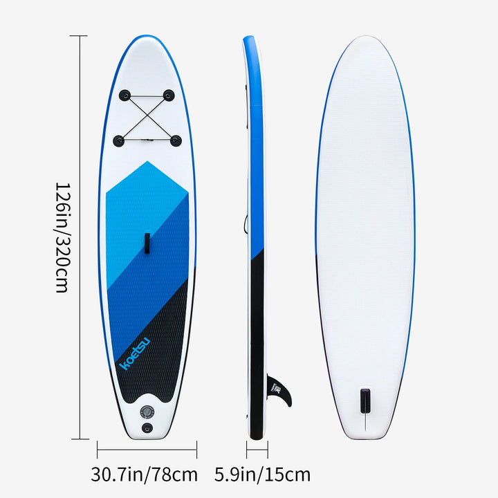 KOETSU Tabla de SUP de 10.6 pies, Tabla de Surf, Tabla de Paddleboard, Tabla de SUP Inflable