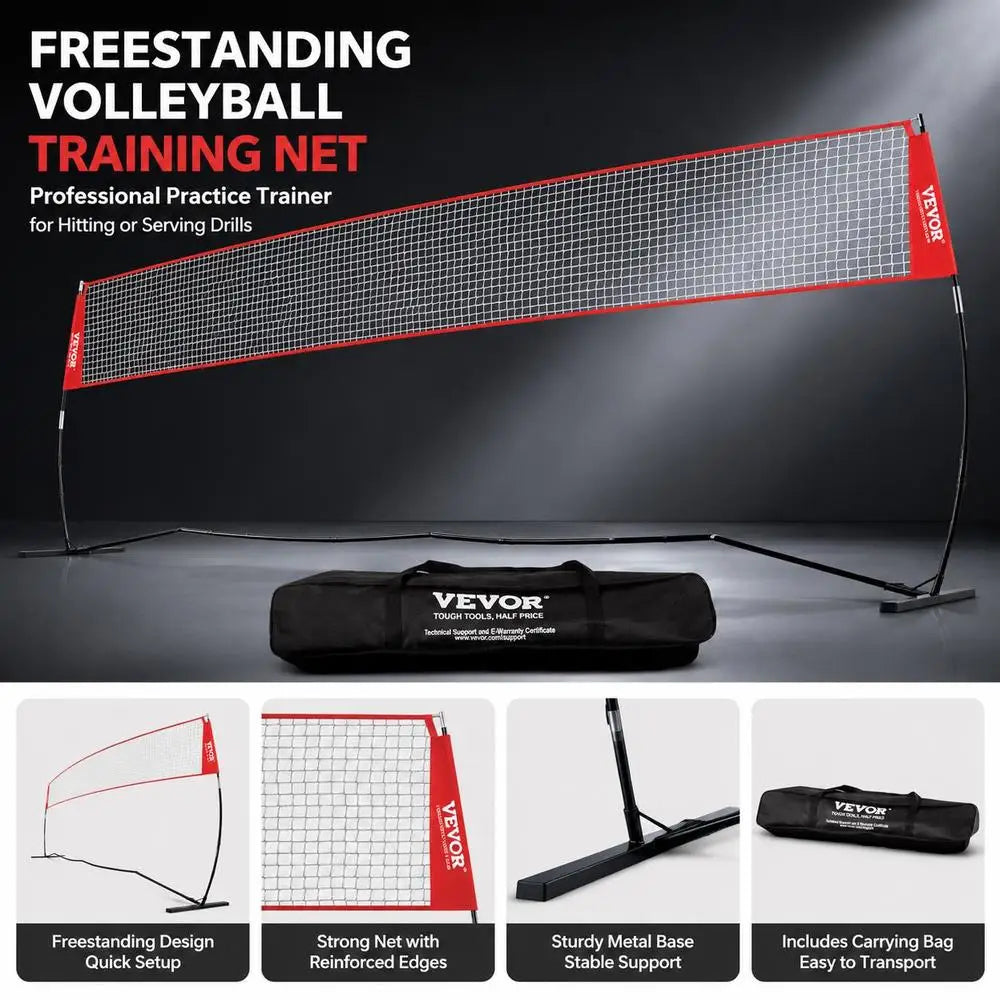 Red de voleibol, red de voleibol ajustable en altura, 4,3 x 2,3-2,4 m, red de voleibol portátil para playa, red de voleibol plegable con pelota de voleibol y bolsa de transporte, para jardín, playa