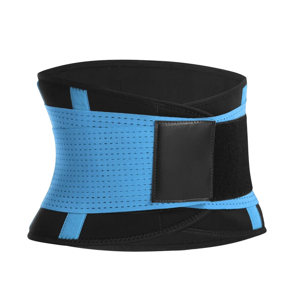 AOLIKES-cinturón recortador de cintura para hombres y mujeres, soporte Lumbar para la espalda, gimnasio, Fitness, cinturón de levantamiento de pesas, entrenador de cintura Abdominal ajustable