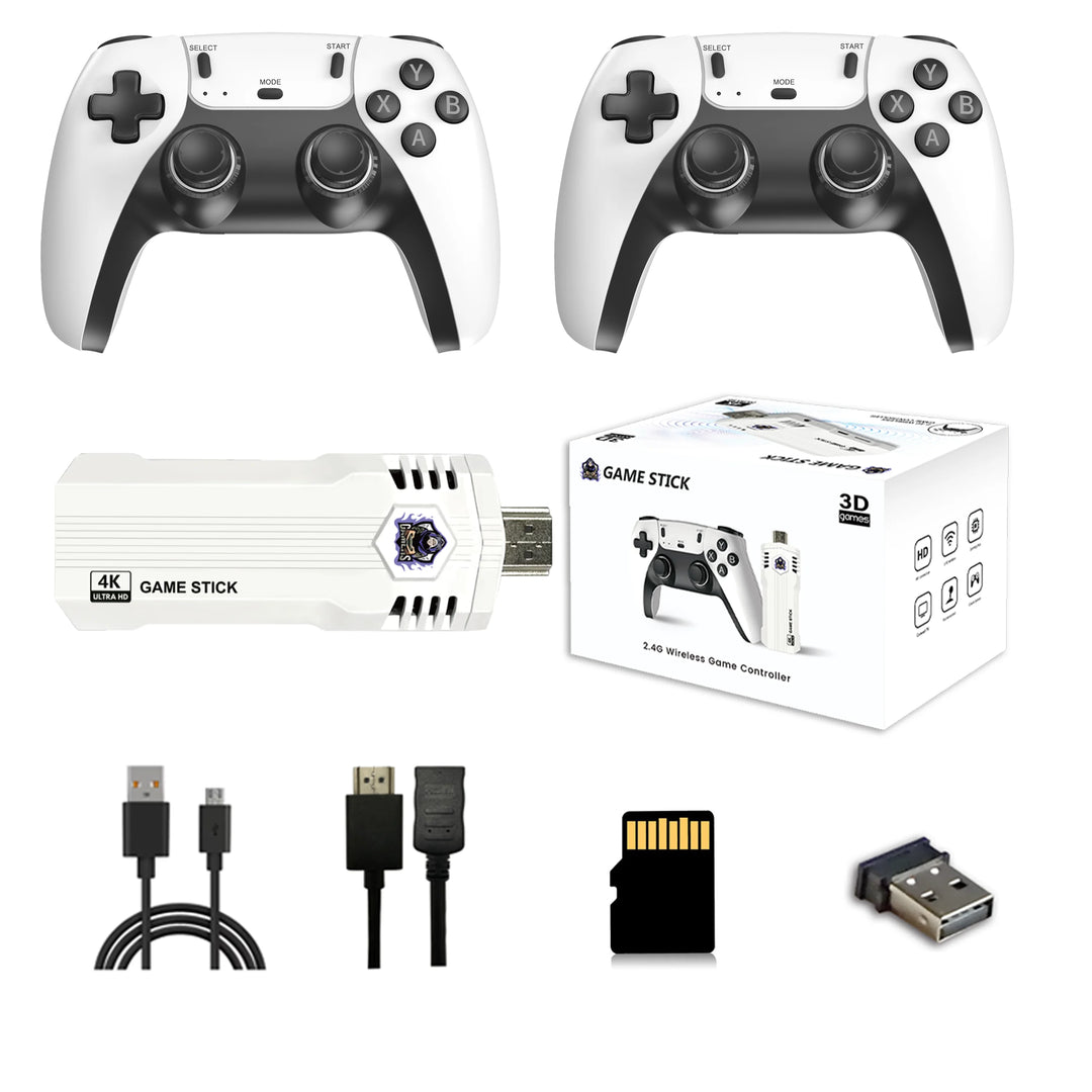 Consola de Videojuegos Retro X2L 4K HD con 2 Controles Inalámbricos, Más de 30000 Juegos Clásicos Integrados, Regalo para Entretenimiento en Casa y TV