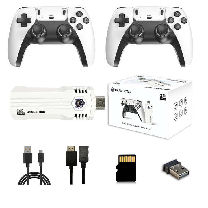 Consola de Videojuegos Retro X2L 4K HD con 2 Controles Inalámbricos, Más de 30000 Juegos Clásicos Integrados, Regalo para Entretenimiento en Casa y TV