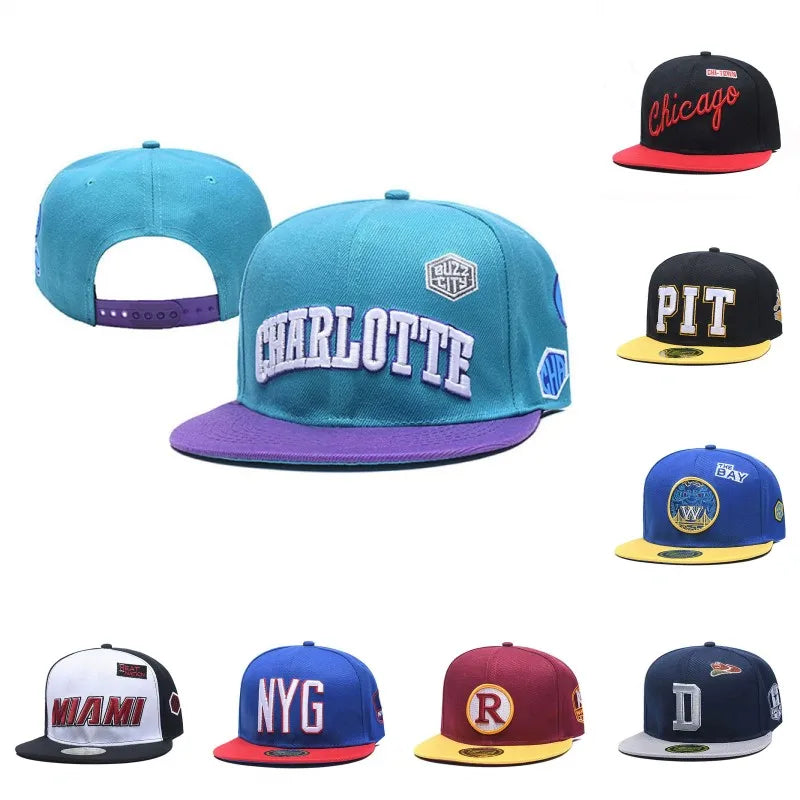 Gorra de hip-hop moderna para adultos, gorra de visera plana ajustable, gorra de béisbol de baloncesto, sombrero de sol deportivo casual para adultos al aire libre