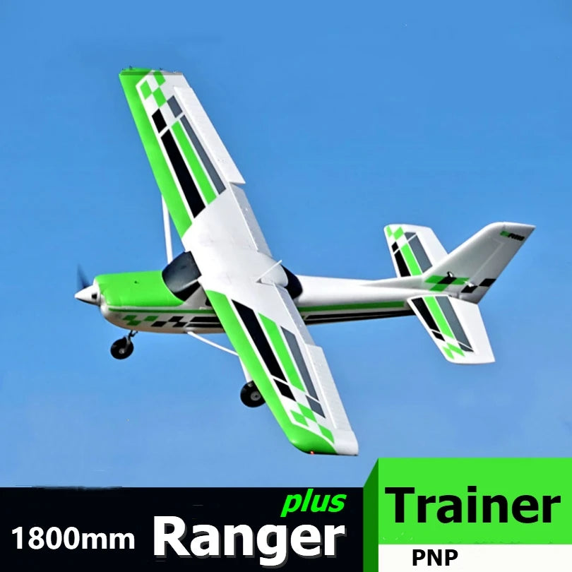 FMSRC RC avión 1800mm Ranger Trainer 4S 5CH con aletas Radio grande modelo de Control Hobby avión Avion regalos