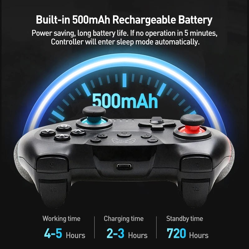 Mando inalámbrico Bluetooth para Nintendo Switch y OLED Lite, mando de PC, Control de Joystick, almohadilla de juego de ordenador, mando de juegos