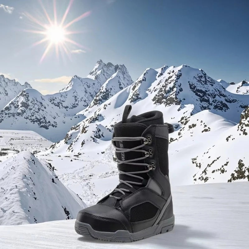 Botas de Snowboard para Adultos, Unisex, Todoterreno, Impermeables, con Entresuela de EVA Resistente al Desgaste