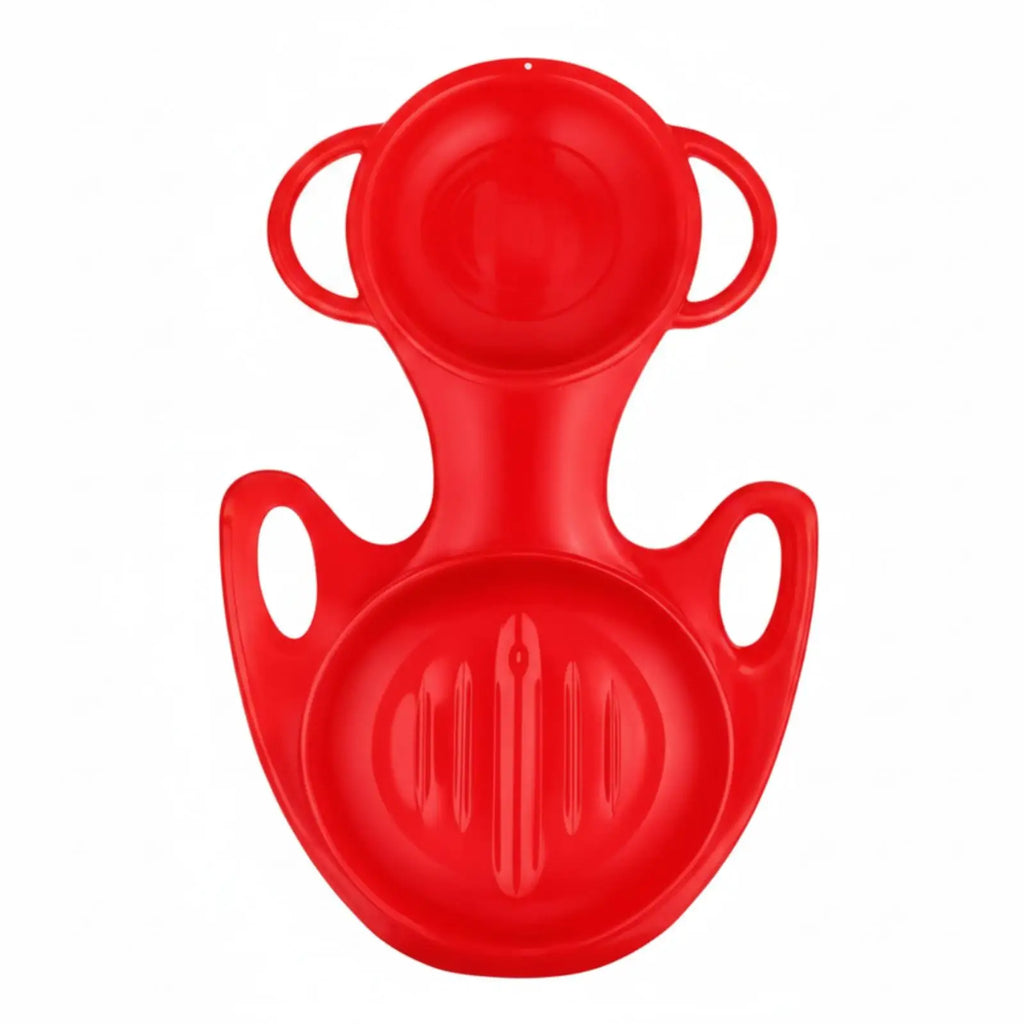 Trineo de nieve para dos personas, ligero y con asas, diseñado para el esquí de trineo, ideal para familias.