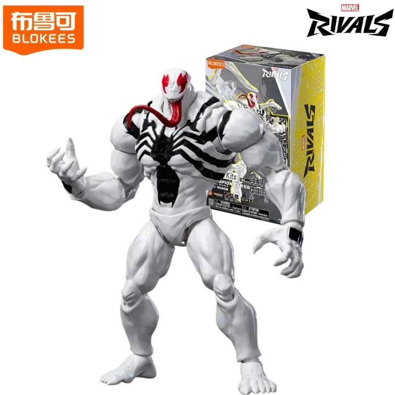 BLOKEES Marvel Rivals Bloques de Construcción Hombre Araña Anti-Venom Daredevil Modelo de Ensamblaje Decoración de Escritorio Juguete Regalo