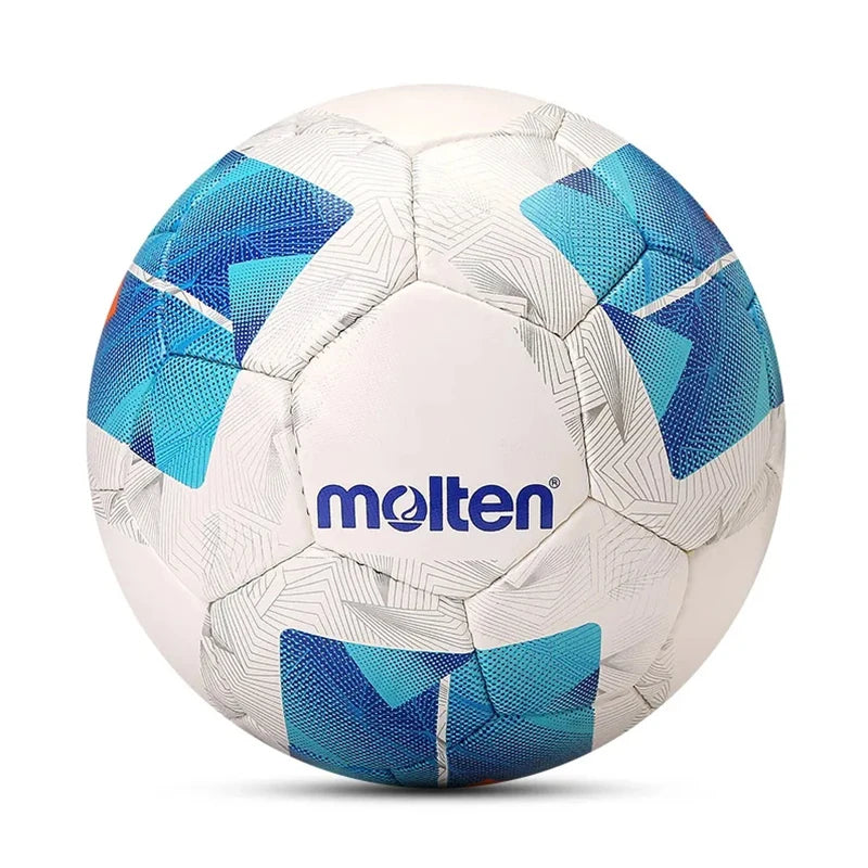 Pelotas de fútbol fundidas, talla oficial 5, talla 4, PVC, resistente al desgaste, cosidas a mano, competición de fútbol al aire libre, partido de entrenamiento