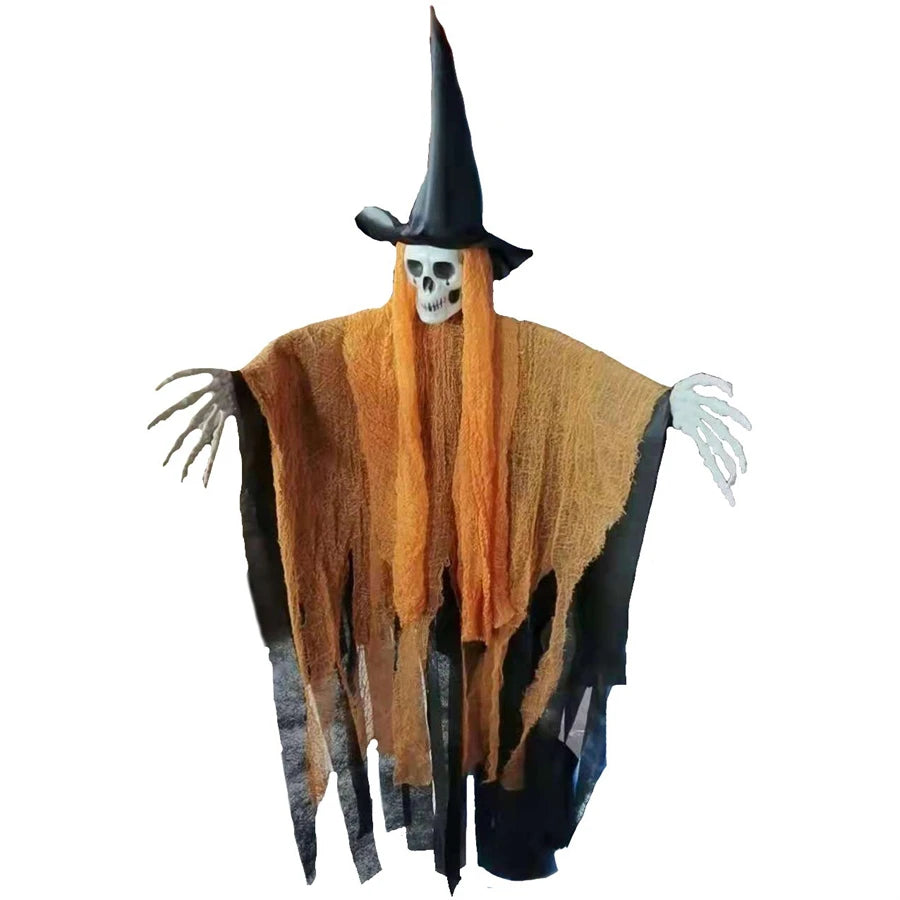Decoración Colgante de Esqueletos Fantasma para Halloween, Esqueleto Volador de Halloween, Accesorio para Casa Encantada, Decoraciones para Fiestas