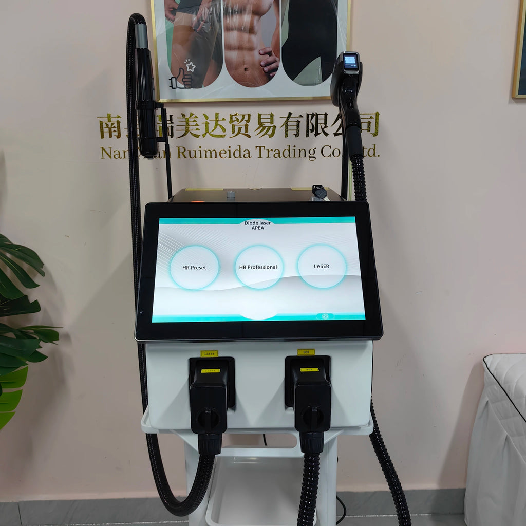 Máquina de Picosegundos con Diodo Láser 2 EN 1 FAC 10BARS, 4 Longitudes de Onda 755 808 940 1064nm, Depilación Permanente Indolora con Hielo, Eliminación de Tatuajes