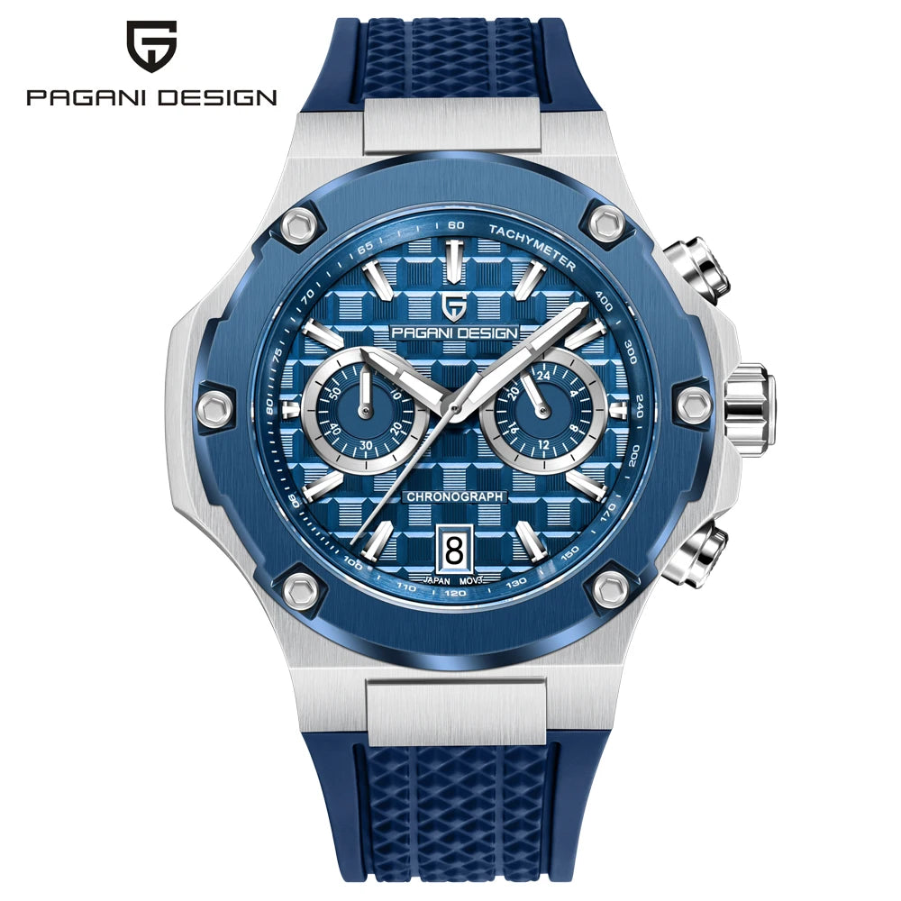 Reloj de cuarzo para hombre PAGANI DESIGN 2026, cronógrafo deportivo de lujo de alta velocidad, reloj para hombre, resistente al agua, luminoso, con cristal de zafiro AR