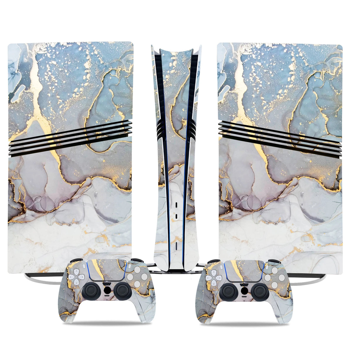 Juego completo de adhesivos protectores para consola PS5 Pro Digital y 2 mandos