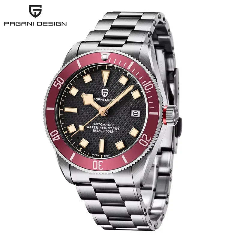 Nuevo reloj mecánico para hombre PAGANI DESIGN V2 Retro 2025, reloj automático NH35 para hombre, reloj de lujo con cristal de zafiro AR y luminiscencia