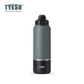 Taza de Viaje de Gran Capacidad Tyeso con Asa, Botella de Agua con Aislamiento al Vacío, Tapa a Prueba de Fugas, Utensilio para Beber para Senderismo al Aire Libre