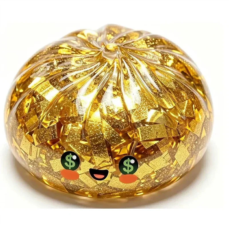 Dumplings de Tiburón Brillantes con Dinero, Suaves y Elásticos, para Aliviar el Estrés, Regalo Festivo de Halloween
