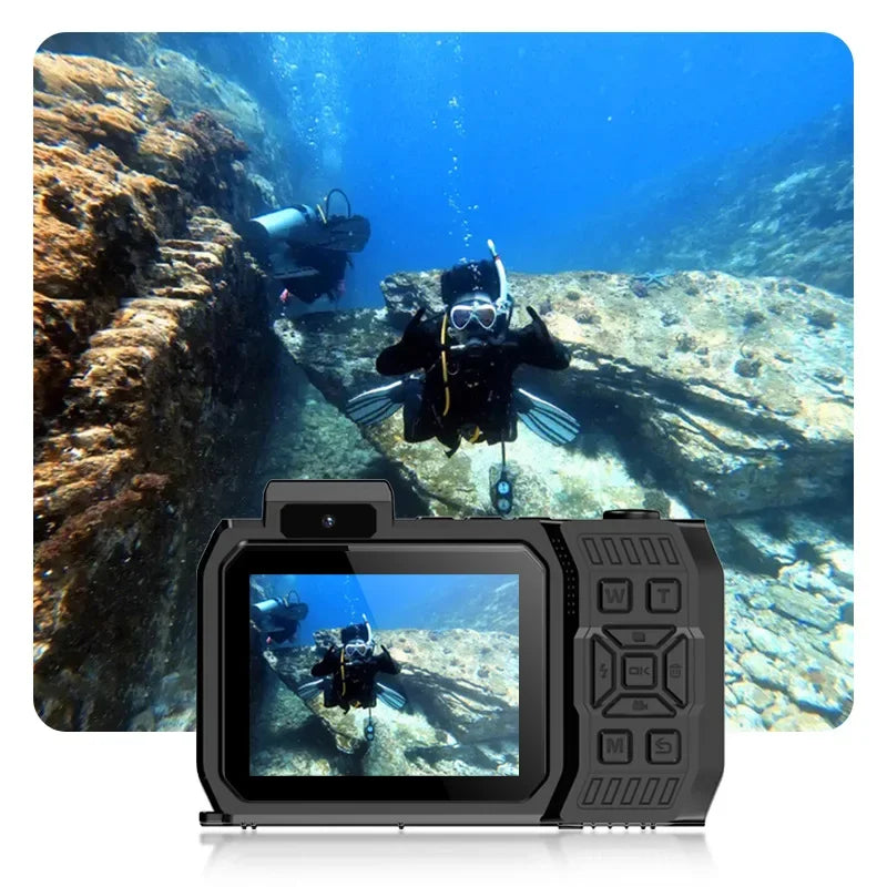 Nueva cámara Digital D50 4K HD CCD 1080P 48MP 18x Zoom 2,88 pulgadas pantalla IPS fotografía al aire libre Selfie VLOG Video cámara para niños