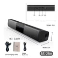 Barra de Sonido, Sistema de Sonido para Cine en Casa, Altavoz Bluetooth, Altavoz para TV y Computadora, Equipo con Subwoofer Portátil, Centro de Música con Radio, 40W