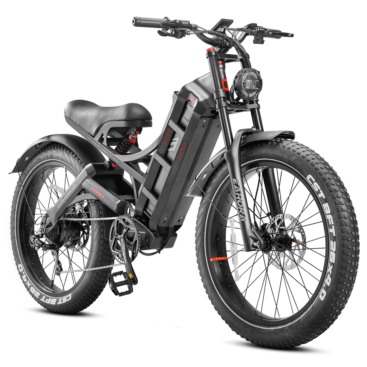Bicicleta eléctrica Eahora de gran venta JYF, bicicleta eléctrica de acero al carbono de 26 pulgadas, bicicleta de montaña eléctrica de doble suspensión de 29 pulgadas