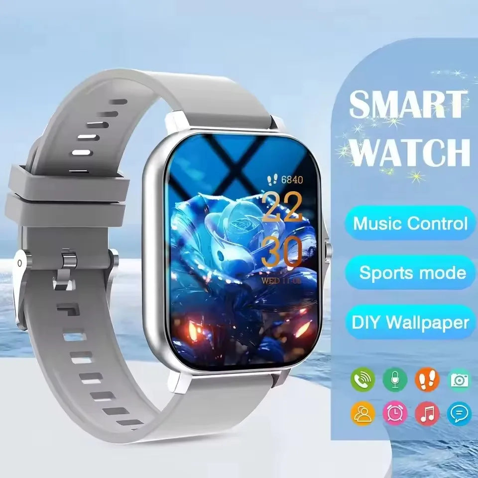 Reloj inteligente 2026, llamadas Bluetooth, rastreador de ejercicios, monitor de frecuencia cardíaca y registro de sueño, reloj deportivo para exteriores para Android/iOS, hombres y mujeres HT30