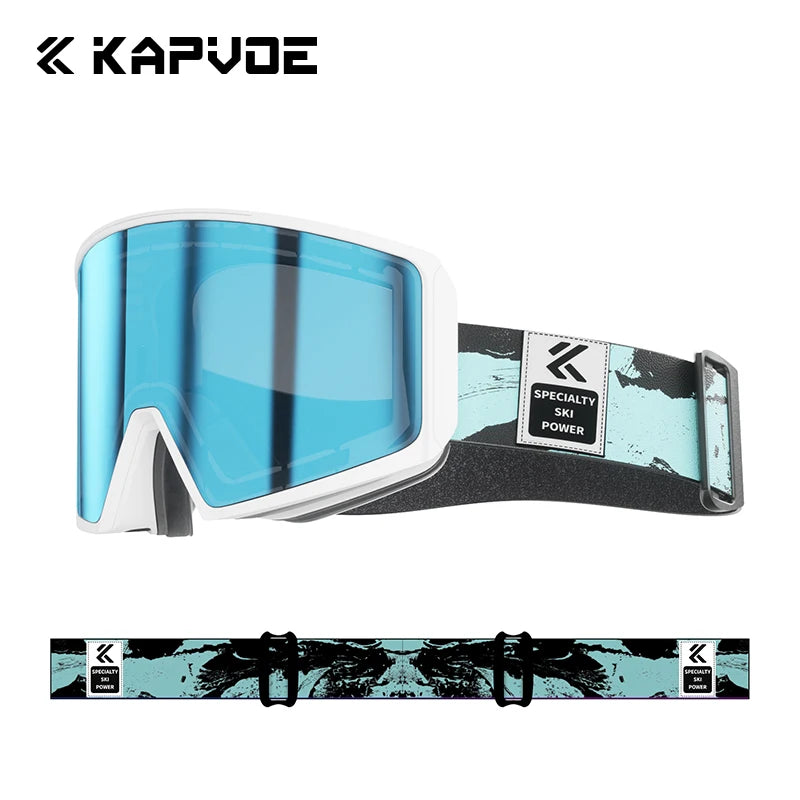 KAPVOE-Gafas de esquí para hombre y mujer, lentes para Snowboard, esquí de montaña y deportes de nieve